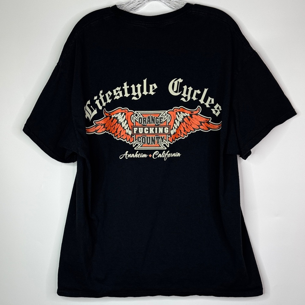 West Coast Choppers Lifestyle Cycles Black Tshirt Size XL